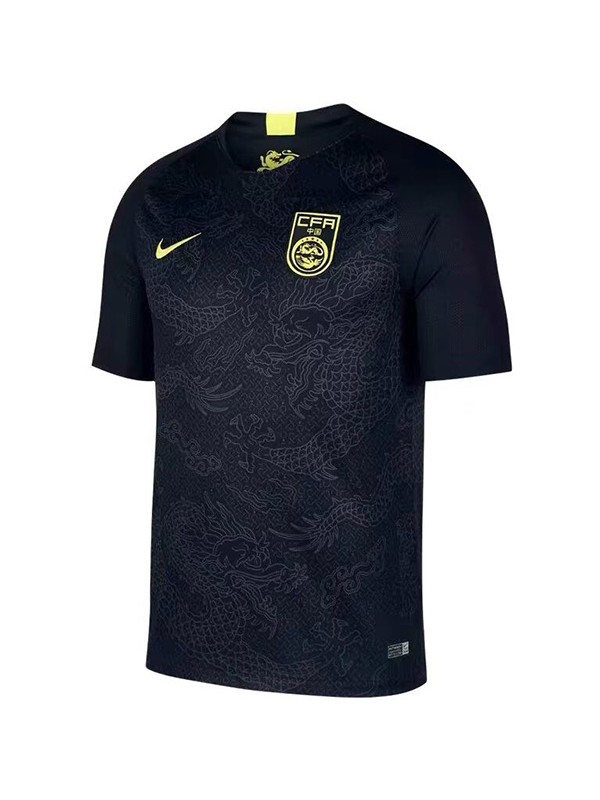 China away jersey drago version soccer uniform men's second kit black sports football shirt 2022